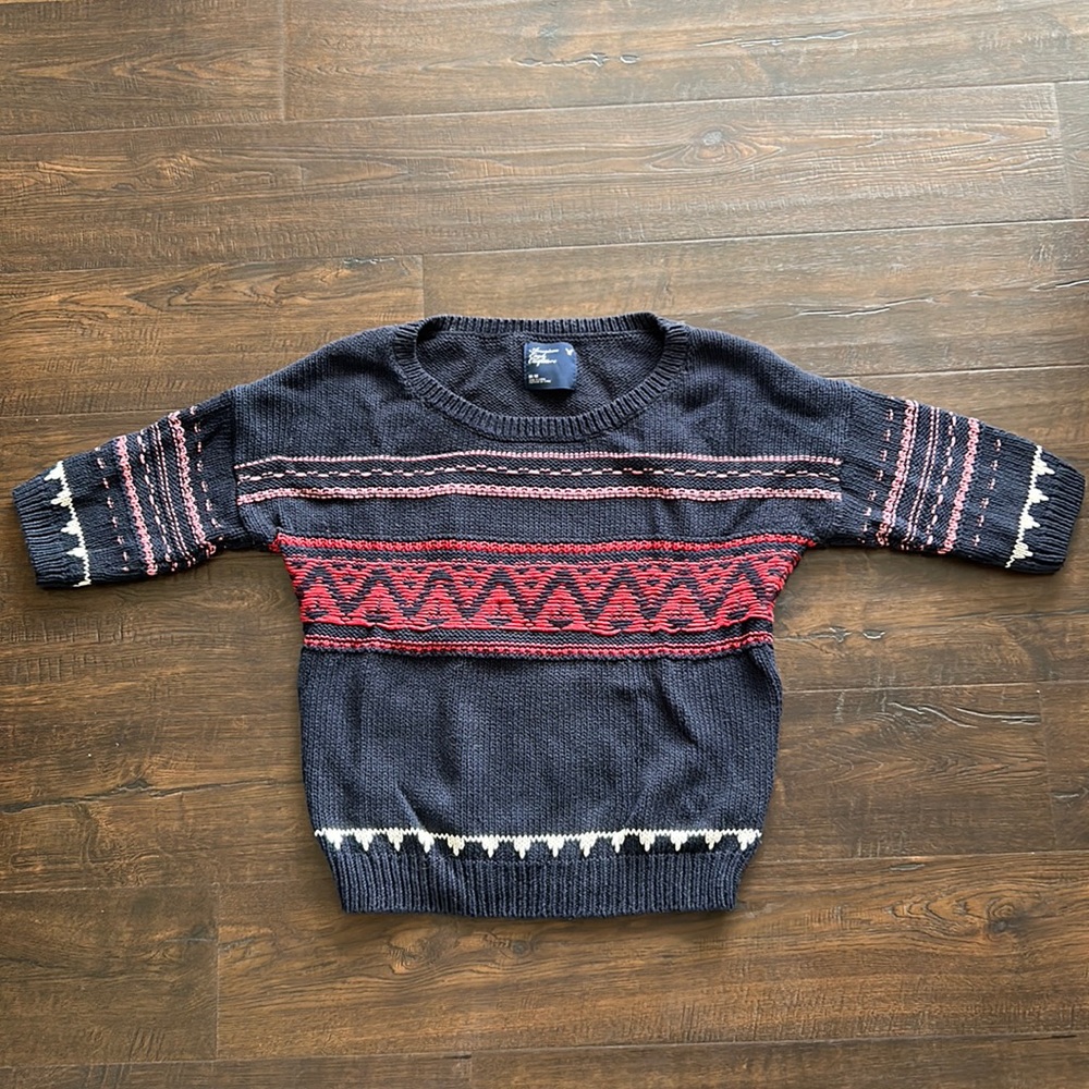American Eagle Patterned Knit Sweater